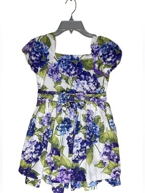 Gymboree Purple Navy Floral Dress